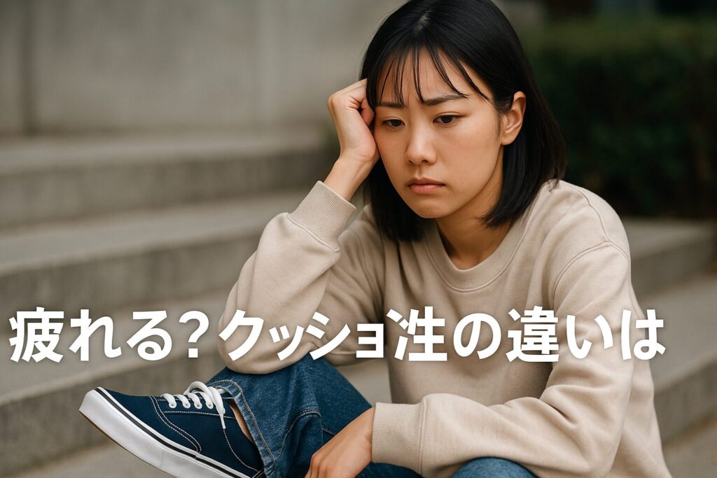 疲れる？クッション性の違いとは