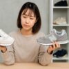 ・下記の見出しの内容に適した画像を作成してください。 ●画像内には見出しテキストやその他のテキストは絶対に入れないこと。 ●画像の縦横比は横長の16:9としてください。 ●人物を入れる場合は日本人で作成してください。 サッカニーとニューバランスだとどっちを選ぶ？年齢層や評判も比較