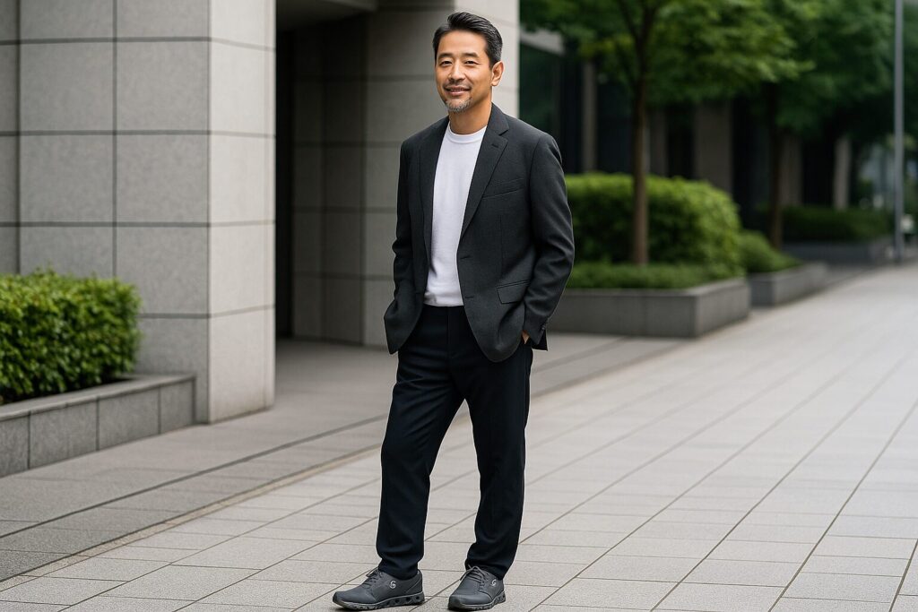 Onスニーカー おじさん世代芸能人の着こなし