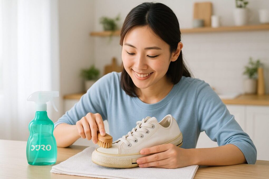 ウタマロクリーナーでスニーカーの黄ばみを落とす基本