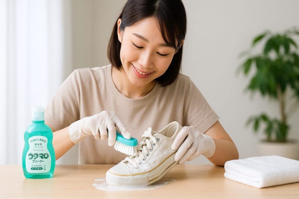 ウタマロクリーナーでスニーカーの黄ばみを落とす実践法