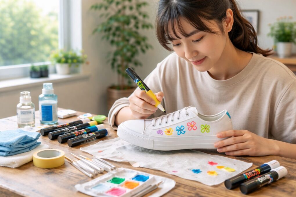 スニーカーをポスカでペイントする基礎