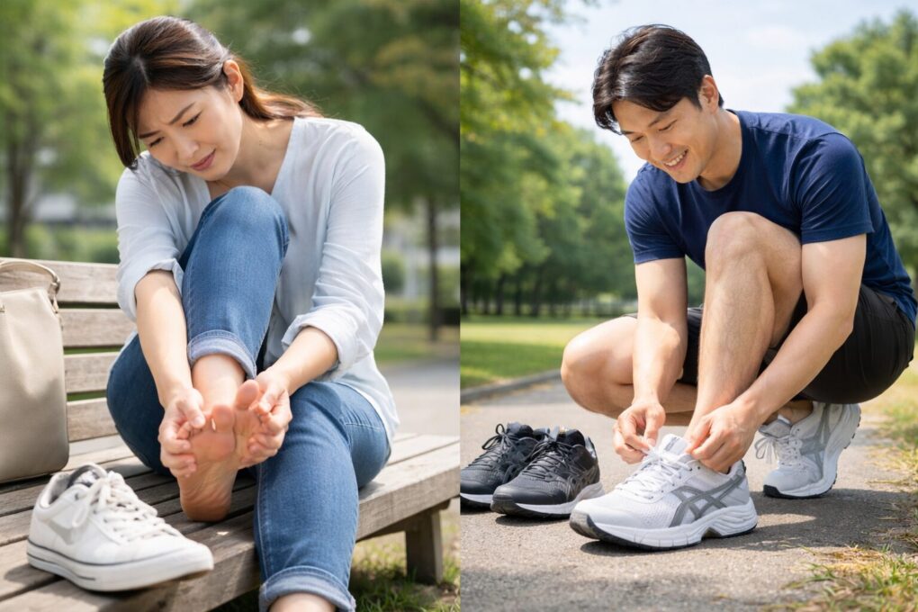 アシックスのスニーカーワイドが必要な理由