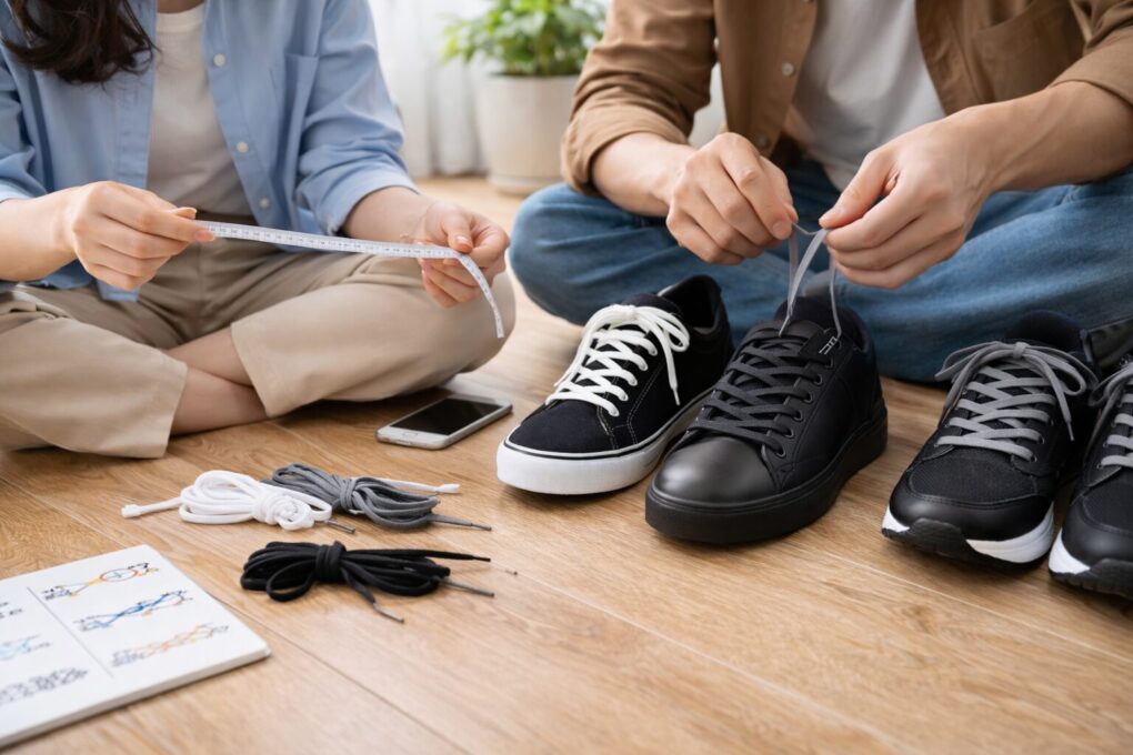 黒スニーカーの紐の色選び実践知識