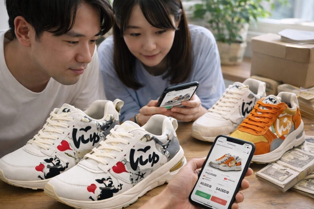 にゅーずスニーカーのプレ値とバンクシー購入