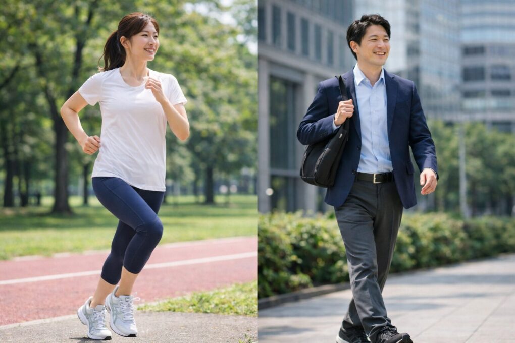 ランニングと通勤での選び分け
