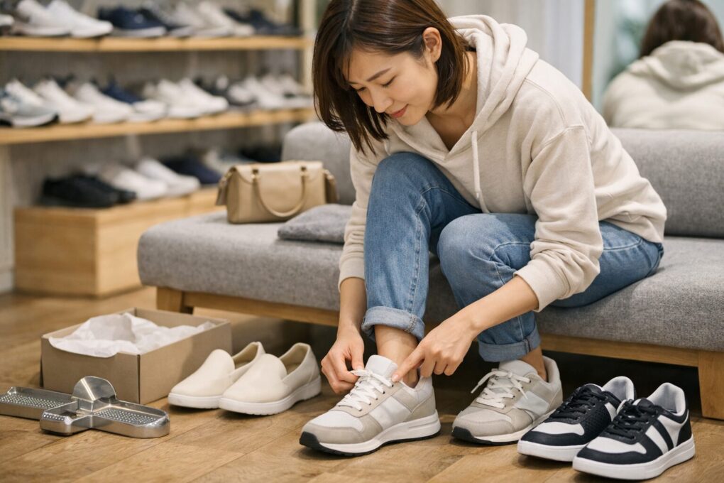 ギリシャ型のスニーカーで痛いを解決する選び方