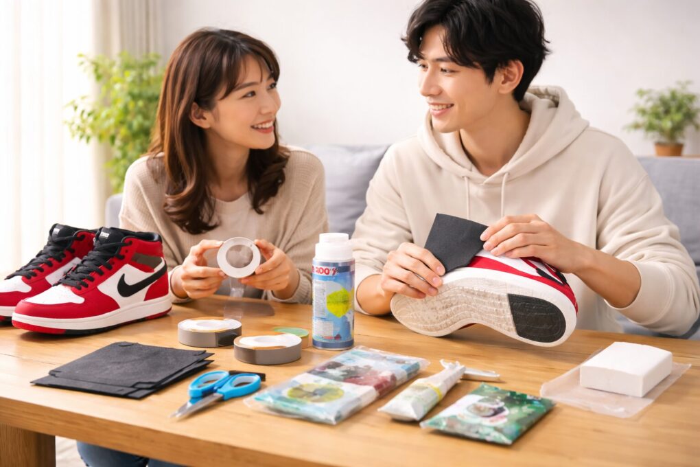 スニーカーのソール保護を100均で始める