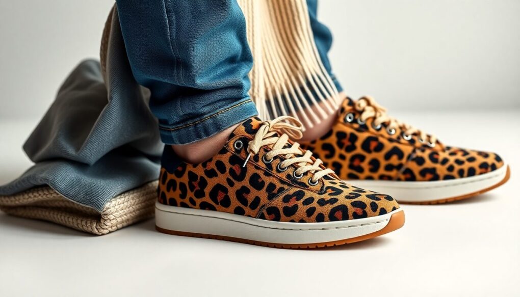 レオパード・アニマル柄スニーカーコーデの基本法則